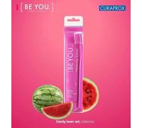 Curaprox Be You Combipack Candy Lover Dentifrice Blanchissant 90ml ( Pastèque ) Con Spazzolino Brosses À Dents 5460 Blanc