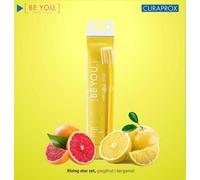 Curaprox Be You Combipack Rising Star Dentifrice Blanchissant 90ml ( Pamplemousse + Bergamote ) Con Spazzolino Brosses À Dents 5460 Blanc