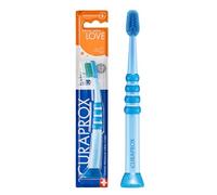 Curaprox Brosse À Dents Bébé - Pour Les Tout-petits Et Les Nourrissons | Poils Ultra-doux en Curen® Pour Un Nettoyage en Douceur | Bleu-bleu | Emballage Individuel