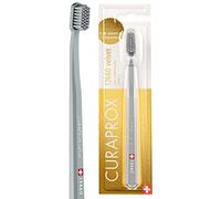 Curaprox Brosse à dents CS 12460 Velvet Soft - Soin des gencives Sensibles | Nettoyage Ultra Doux avec 12 460 Filaments/Emballage unique, Gris/Fabriqué en Suisse
