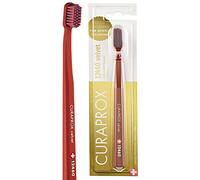 Curaprox Brosse à dents CS 12460 Velvet Soft - Soin des gencives Sensibles | Nettoyage Ultra Doux avec 12 460 Filaments/Emballage unique, Rouge Cuivré-Bordeaux/Fabriqué en Suisse