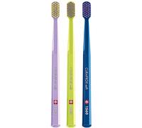 Curaprox brosse à dents CS 1560 soft set de 3 brossettes souples sans BPA pour éliminer la plaque dentaire