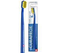 Curaprox brosse à dents CS 5460 Ultra Soft - Brosse à dents manuelle pour adultes avec 5460 poils Ultra Soft CUREN - Bleu foncé-jaune
