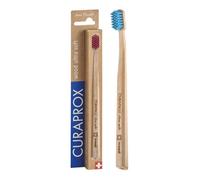 Curaprox Brosse À Dents en Bois Cs - Pour Une Hygiène Bucco-dentaire Écologique | Élimination De La Plaque Dentaire Ultra-douce | Manche en Hêtre, Emballage Individuel | Couleurs Aléatoires