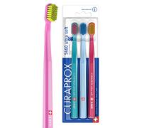 Curaprox CS5460PACK Handbrush Ultra doux, 3 pièces, (couleurs assorties, couleur non sélectionnable)