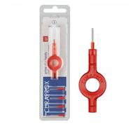 Curaprox Kit De Démarrage De Brossettes Interdentaires Cps 07 Prime - Iso Taille 1, Rouge | Comprend 5 Brossettes Et 2 Supports Pour Un Nettoyage Efficace Des Espaces Étroits | Fabriqué en Suisse