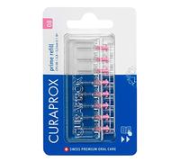 Curaprox Brossettes Interdentaires CPS 08 prime, Refill, 8 pièces, rose, 0.8 mm diamètre, 3.2 mm efficacité, pack de recharge, sans support