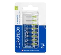 Curaprox brossettes interdentaires CPS 011 prime, Refill, 8 pièces, vert, 1,1 mm de diamètre, 5 mm d'efficacité, recharge, sans support