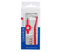 Curaprox CPS 07 Prime Start : 5 CPS 07 + Supports UHS 409 Et UHS 470, Rouge | Set De Brossettes Interdentaires, 5 Brossettes, 2 Supports Différents, Diamètre 0,7mm, Plage 2,5mm, Suisse