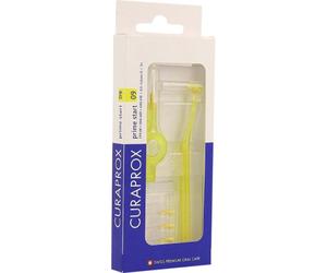 Curaprox CPS 09 Prime Start Brosse Interdentaire 4mm Jaune 5 Pièces + 2 Manches