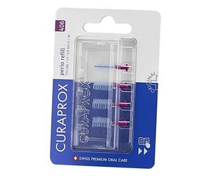 Curaprox CPS 406 Recharge Perio, Lot De 4, Fuchsia, Conçu En Suisse | Recharges De Brossette Interdentaire, Pour Espaces Interdentaires Larges Et Gencives Sensibles