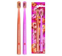 Curaprox CS 5460 Brosse à dents Ultra-Douce-Brosse à dents écologique pour Dents et Gencives Sensibles/Nettoyage en douceur, Love Edition/Pack de 2 / Fabriqué en Suisse