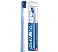 Curaprox CS 5460 Brosse à dents Ultra-Douce - Soin des Dents et des Gencives pour Adultes/Poils Curen® Super Doux pour un Nettoyage en Douceur/Bleu Clair, Emballage Unique/Fabriqué en Suisse