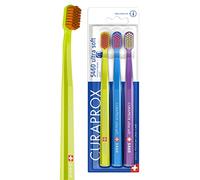 Curaprox CS 5460 Brosse À Dents Ultra-douce - Soin Des Dents Et Des Gencives Pour Adultes | Poils Ultra-doux Curen® Pour Un Nettoyage en Douceur | Vert, Bleu, Violet, Emballage Individuel