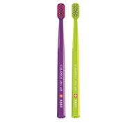 Curaprox CS 5460 Lot de 2 brosses à dents extra douces pour adultes avec filaments ultra-fins sensibles et tête de brosse à dents compacte légèrement inclinée pour une meilleure santé dentaire et