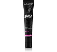 Curaprox Hydrosonic Black is White dentifrice blanchissant au charbon actif et à l'hydroxyapatite saveur Fresh Lime-Mint 90 ml