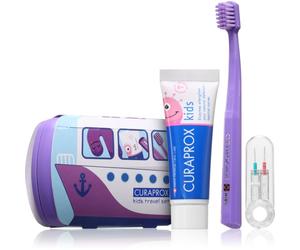 Curaprox Kids Travel Set Kit de voyage dents, langue et gencives pour enfant