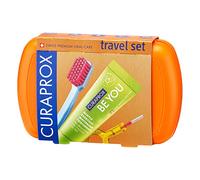 Curaprox – Kit voyage CS 5460 – Brosse à dents, dentifrice «Be You» et 2 brossettes interdentaires
