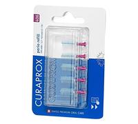 Curaprox Lot de 5 brosses interdentaires CPS 406 perio, recharge rose, diamètre 1,7 mm, efficacité 6,5 mm, recharge sans support