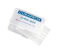 Curaprox Ortho Wax - Soin des appareils Orthodontiques/Protège les Gencives des Blessures aux Orthèses | 7 Bandes de Cire/Conçu en Suisse