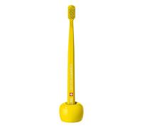 Curaprox Porte-Brosse À Dents, Céramique, Jaune, Conçu en Suisse