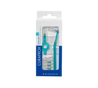 Curaprox Brosse interdentaire CPS 06 Prime Start/Kit de démarrage avec 5 Brosses | 2 Supports Différents/Turquoise/Diamètre 0,6 mm/Efficacité 2,2 mm/Fabrication Suisse