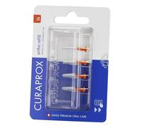 Curaprox Recharge de Brosse Interdentaire Ortho-Taille 14 pour Appareils Orthodontiques et Soins Orthodontiques/Filaments Ultra-Fins/Orange/Pack de 4 / Conçu en Suisse