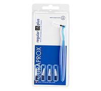 Curaprox Ensemble De Brossettes Interdentaires Cps 15 Regular Plus - Noir, Pour Grands Espaces Interdentaires | Comprend 5 Brossettes Avec Support Uhs 451 | Fabriqué en Suisse
