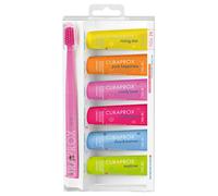 Curaprox Soins-dentaires Dentifrice[Be You.] Mixed Set Rising Star 10 ml + Pure Happiness 10 ml + Candy Lover 10 ml + Challenger 10 ml + Daydreamer 10 ml + Explorer 10 ml + Toothbrush CS 5460 Ultra So