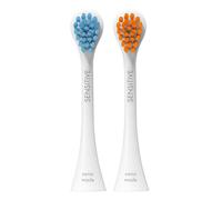 Curaprox Brossettes Hydrosonic Rainbow Sensitive Duo - Pour Un Soin Des Gencives en Douceur Et Un Nettoyage Quotidien | Bleu/orange, Lot De 2 | Compatibles Avec Tous Les Modèles Curaprox Sonic