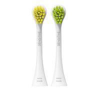 Curaprox Têtes de brosse Hydrosonic Rainbow Sensitive Duo - Pour un Soin Doux des Gencives | Jaune/Vert, Paquet de 2 / Compatible avec Tous les modèles Curaprox Sonic | Fabriqué en Suisse