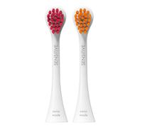 Curaprox Brossettes Hydrosonic Rainbow Sensitive Duo - Pour Un Soin Des Gencives en Douceur Et Un Nettoyage Quotidien | Magenta/orange, Lot De 2 | Compatibles Avec Tous Les Modèles Curaprox Sonic