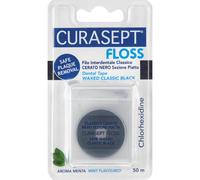 Curasept Floss Fil Dentaire Noir Ciré Chlorhexidine 50m 1 Unité