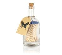 Curator Home Luxury Matches in a Bottle I Long Safety Matches I Elegant Butterfly Design
