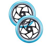 CURB SKATEBOARDS Blunt Envyscooters - Pack x2 120mm Gap Core - Noir/Turquoise - Roues Trottinettes Freestyle
