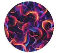 Curbe de lumière néon1000 Pièces pour Puzzles pour Adultes Et Enfants Le paysagePuzzle Circulaire, Doodle Puzzle, Décompression, Cadeau, Jouets Éduchatifs, Difficile, Impossible1000pcs (67.5x67.5cm)