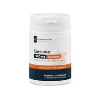 Curcuma 7900 mg - Extrait titré à 95% de curcuminoïdes - 60 gélules végétales - Cure 2 mois - Gélules France