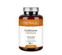 CURCUMA BIO Gélules 1420mg - Anti-inflammatoire Puissant BIO - Curcumine Piperine Gingembre Poivre Noir Anti-Oxydant - Turmeric Black Pepper - Haute Concentration 120 Gélules Nutralie (Sans additifs)
