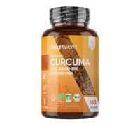 Curcuma Bio, Poivre Noir & Gingembre, 180 Gélules Vegan, Certifié AB | Curcuma Complex Certifié Agriculture Biologique - Turmeric Source de Curcumine Vegan, sans Gluten, Multi-Usages Origine UE