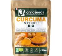 Curcuma en Poudre Bio 200G | 3% Curcumine | Articulations, Mobilité, Digestion, Peau | Qualité Supérieure
