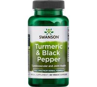 Curcuma & Poivre noir 60 gélules de légumes Swanson Health Products