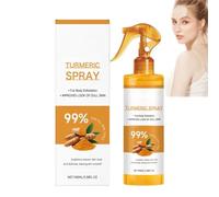 Curcuma pulvérisateur exfoliant avec rétinol, curcuma visage et corps scrub exfoliateur, éclaircissement scrub facial pour les taches foncées et éliminateur de tête noire (1)