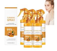 Curcuma pulvérisateur exfoliant avec rétinol, curcuma visage et corps scrub exfoliateur, éclaircissement scrub facial pour les taches foncées et éliminateur de tête noire (5)