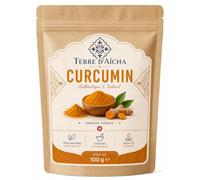 Curcumin Moulu 100 g - Origine Tunisie - 100% Naturel Sans Additif - Qualité Premium - Terre d'Aïcha - Idéal pour Tisanes, Cuisine et Assaisonnements