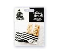 Cure-dent - Mini pique avec petit drapeau breton - En bois - Apéro - Bretagne