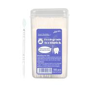 Cure-dents aromatisés, bâtonnets de nettoyage de la bouche, ensemble compact de 100 pièces, piques à poils doux, accessoires d'hygiène, utilisation en voyage et salle à manger, 6,4 cm