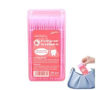 Cùre-dents aromatisés - Cùre-dents de nettoyage dentaire | Brossettes interdentaires à 2 pointes saveur fruits, Outils de soins bucco-dentaires anti-taches en PP de 6,4 cm pour adolescents adultes, 10