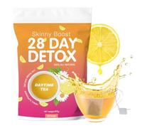 Cure Détox aux Agrumes de 28 Jours aux Herbes, Extraits d'agrumes, De pêche et de Citron, Thé Vert Naturel pour Booster le Métabolisme, Sans Caféine, pour Hommes et Femmes