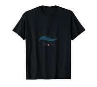 Cure en Eau salée : Logo Coastal Wellness Ocean Wave T-Shirt, Homme, Noir, S