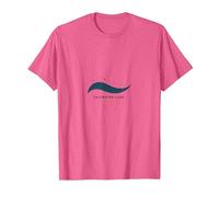 Cure en Eau salée : Logo Coastal Wellness Ocean Wave T-Shirt, Homme, Rose chiné, M